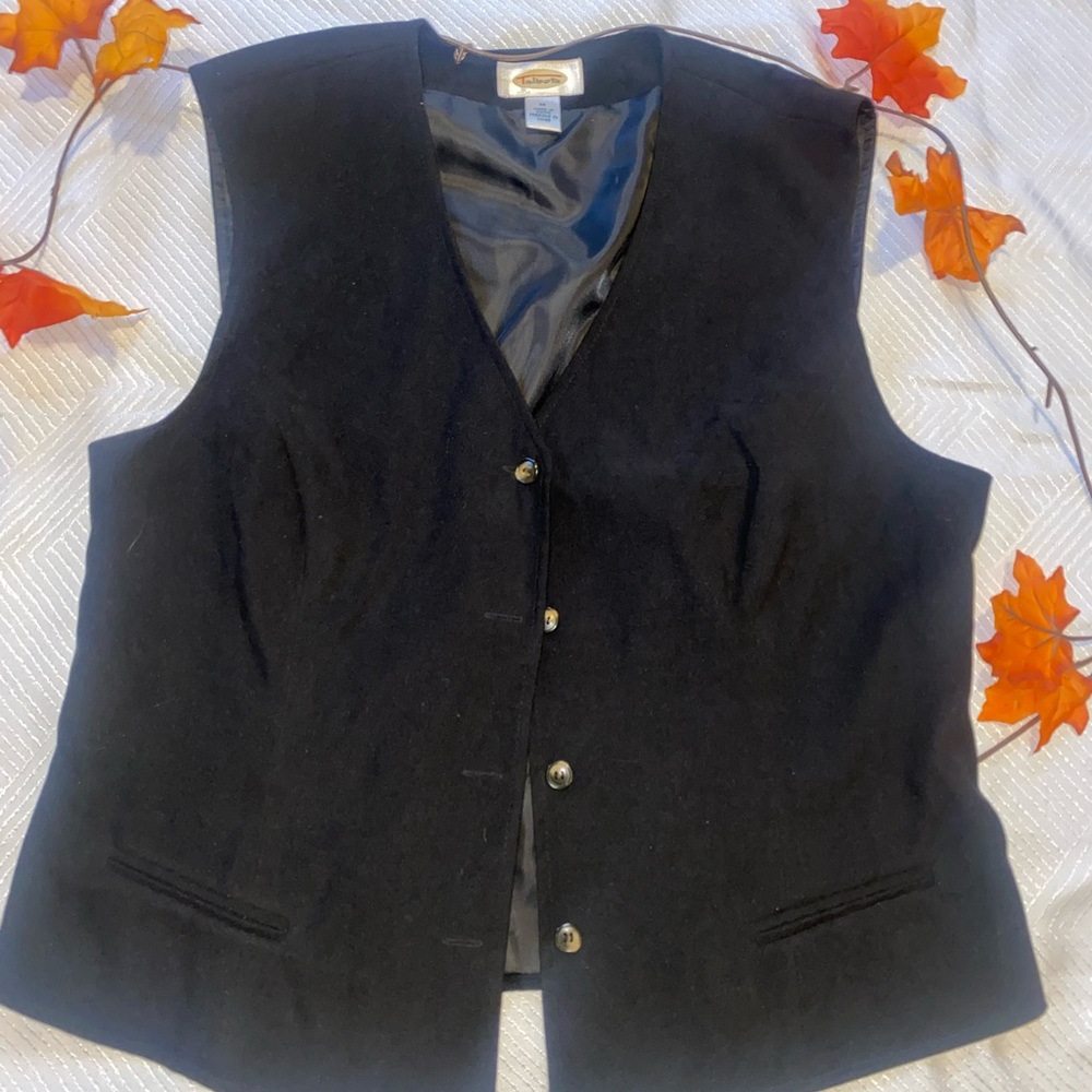 Talbots black vest
